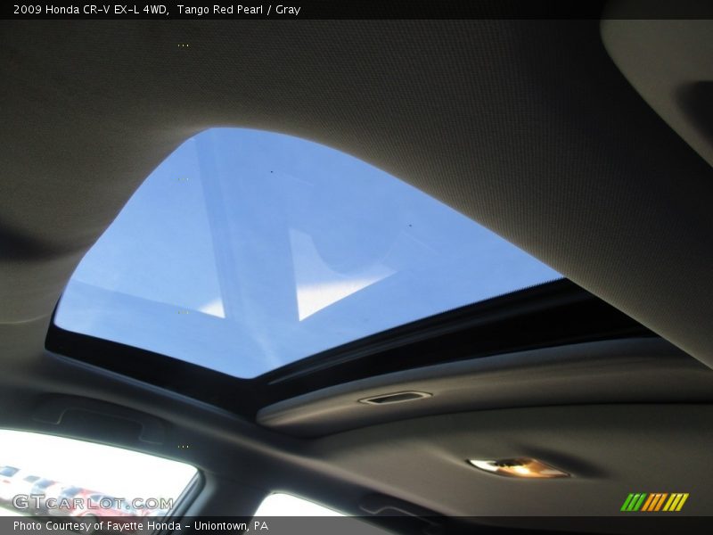 Tango Red Pearl / Gray 2009 Honda CR-V EX-L 4WD