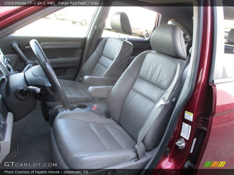 Tango Red Pearl / Gray 2009 Honda CR-V EX-L 4WD