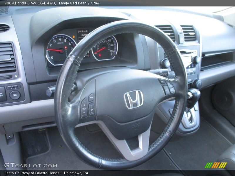 Tango Red Pearl / Gray 2009 Honda CR-V EX-L 4WD