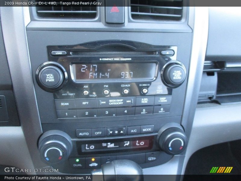 Tango Red Pearl / Gray 2009 Honda CR-V EX-L 4WD