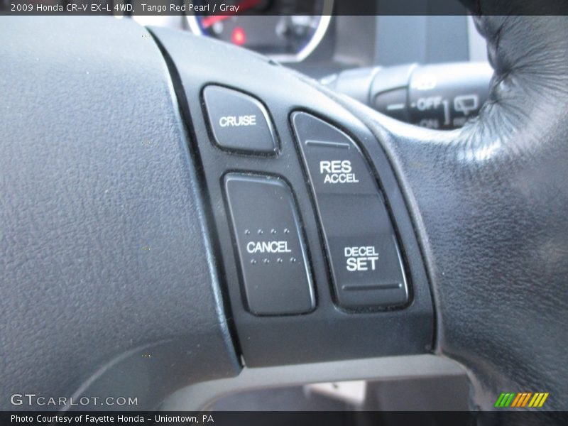 Tango Red Pearl / Gray 2009 Honda CR-V EX-L 4WD