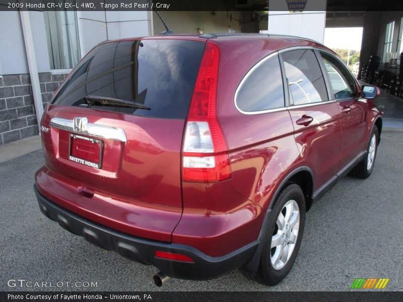 Tango Red Pearl / Gray 2009 Honda CR-V EX-L 4WD