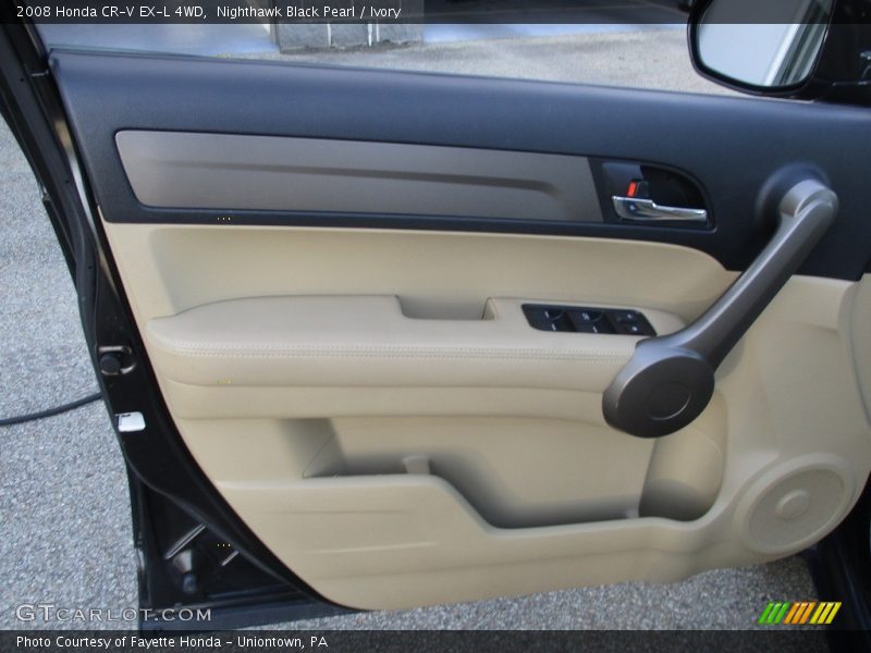 Nighthawk Black Pearl / Ivory 2008 Honda CR-V EX-L 4WD