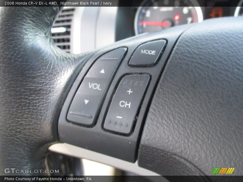 Nighthawk Black Pearl / Ivory 2008 Honda CR-V EX-L 4WD