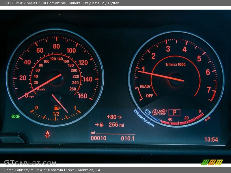 Mineral Grey Metallic / Oyster 2017 BMW 2 Series 230i Convertible