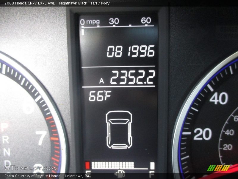 Nighthawk Black Pearl / Ivory 2008 Honda CR-V EX-L 4WD