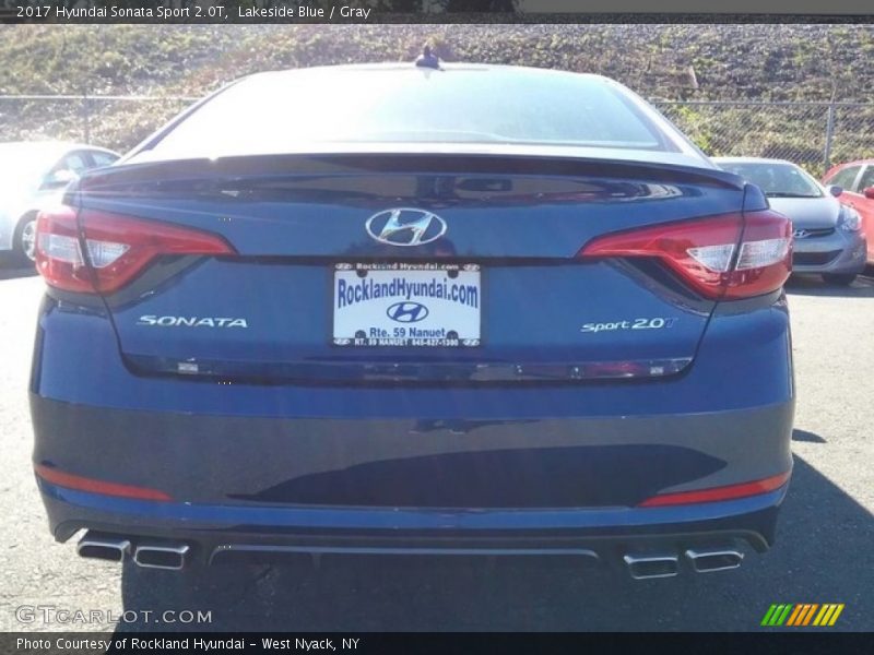 Lakeside Blue / Gray 2017 Hyundai Sonata Sport 2.0T