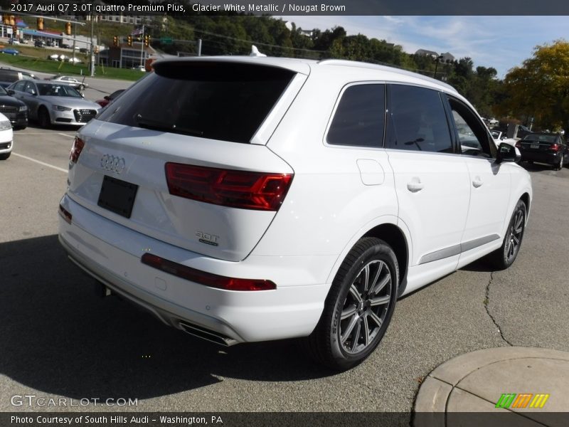 Glacier White Metallic / Nougat Brown 2017 Audi Q7 3.0T quattro Premium Plus