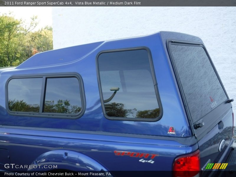 Vista Blue Metallic / Medium Dark Flint 2011 Ford Ranger Sport SuperCab 4x4