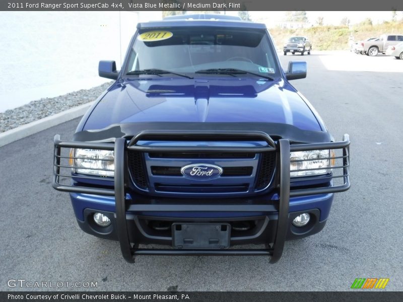 Vista Blue Metallic / Medium Dark Flint 2011 Ford Ranger Sport SuperCab 4x4
