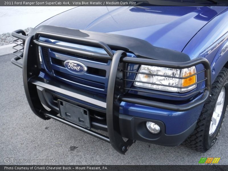 Vista Blue Metallic / Medium Dark Flint 2011 Ford Ranger Sport SuperCab 4x4
