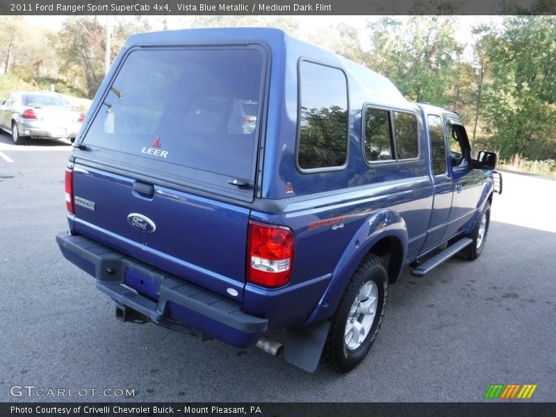 Vista Blue Metallic / Medium Dark Flint 2011 Ford Ranger Sport SuperCab 4x4