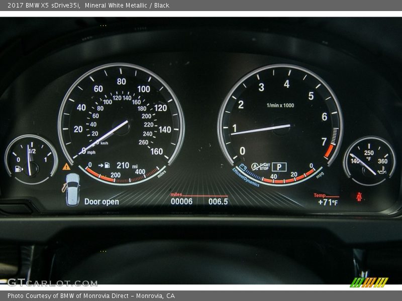 Mineral White Metallic / Black 2017 BMW X5 sDrive35i