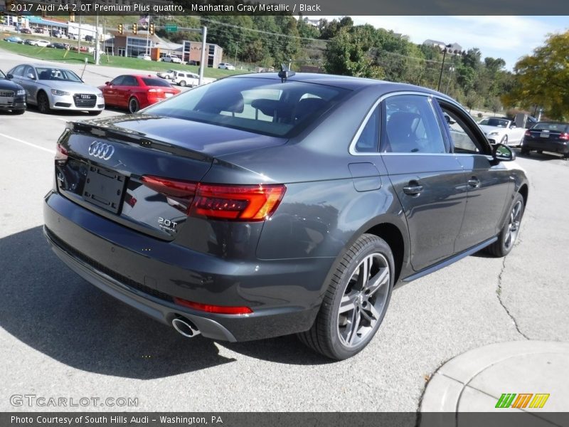Manhattan Gray Metallic / Black 2017 Audi A4 2.0T Premium Plus quattro