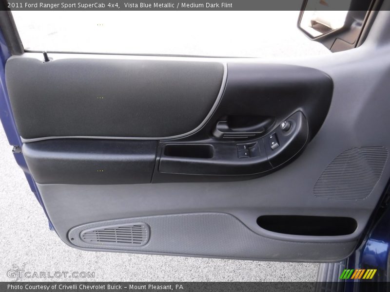 Vista Blue Metallic / Medium Dark Flint 2011 Ford Ranger Sport SuperCab 4x4