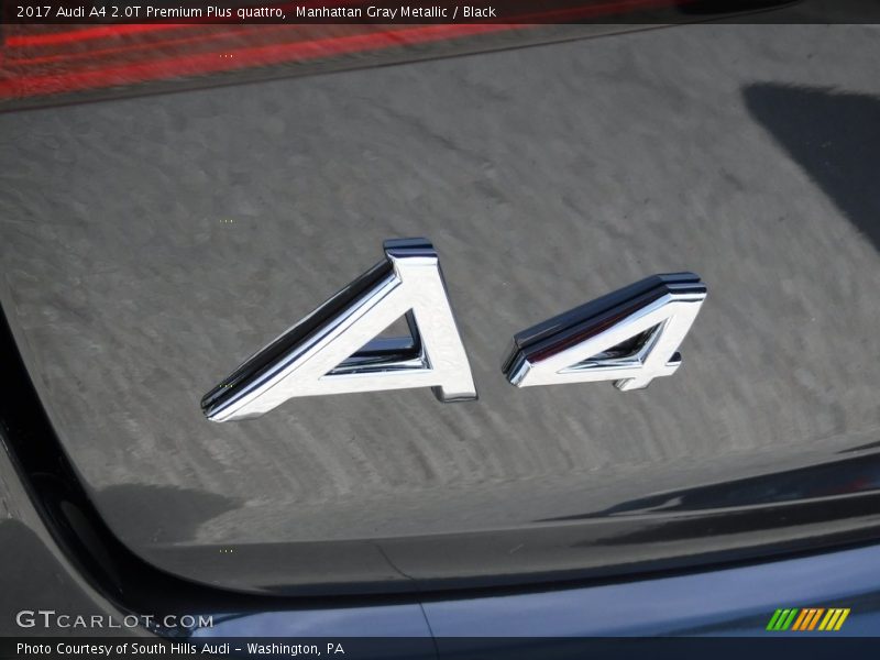 Manhattan Gray Metallic / Black 2017 Audi A4 2.0T Premium Plus quattro