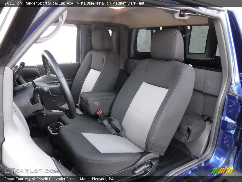 Vista Blue Metallic / Medium Dark Flint 2011 Ford Ranger Sport SuperCab 4x4