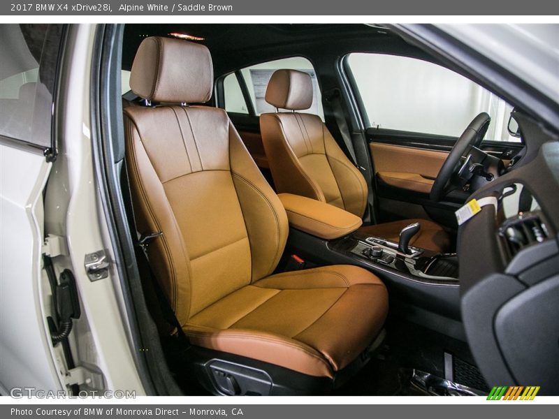  2017 X4 xDrive28i Saddle Brown Interior