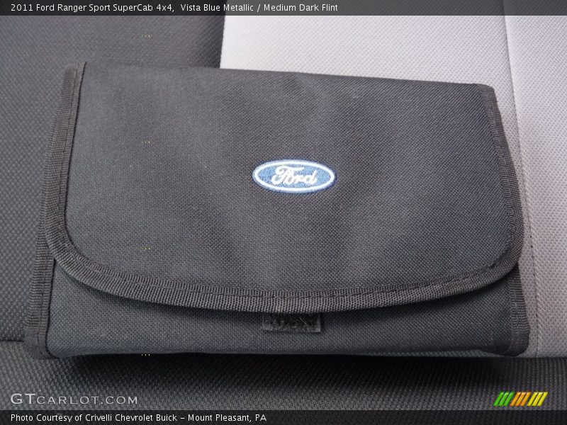 Vista Blue Metallic / Medium Dark Flint 2011 Ford Ranger Sport SuperCab 4x4