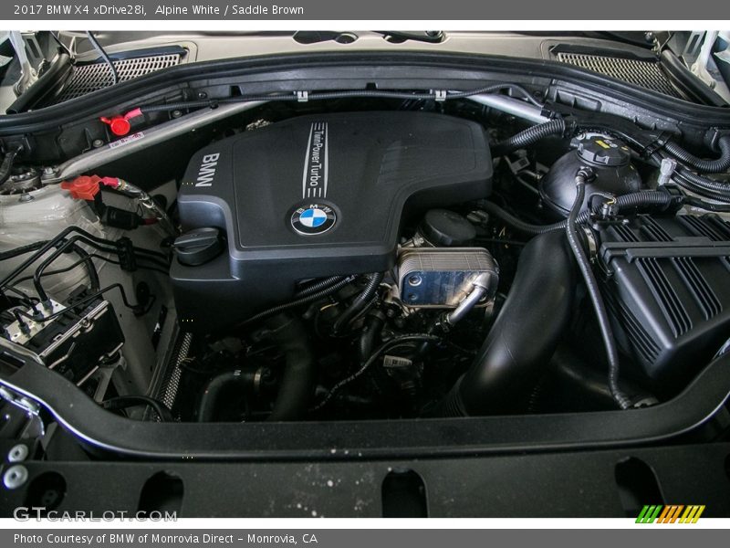  2017 X4 xDrive28i Engine - 2.0 Liter DI TwinPower Turbocharged DOHC 16-Valve VVT 4 Cylinder