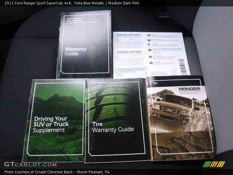 Vista Blue Metallic / Medium Dark Flint 2011 Ford Ranger Sport SuperCab 4x4