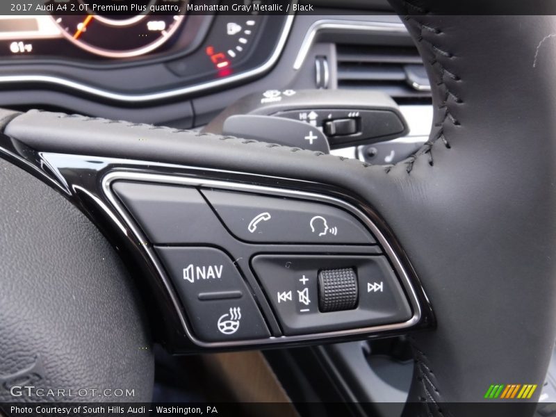 Manhattan Gray Metallic / Black 2017 Audi A4 2.0T Premium Plus quattro