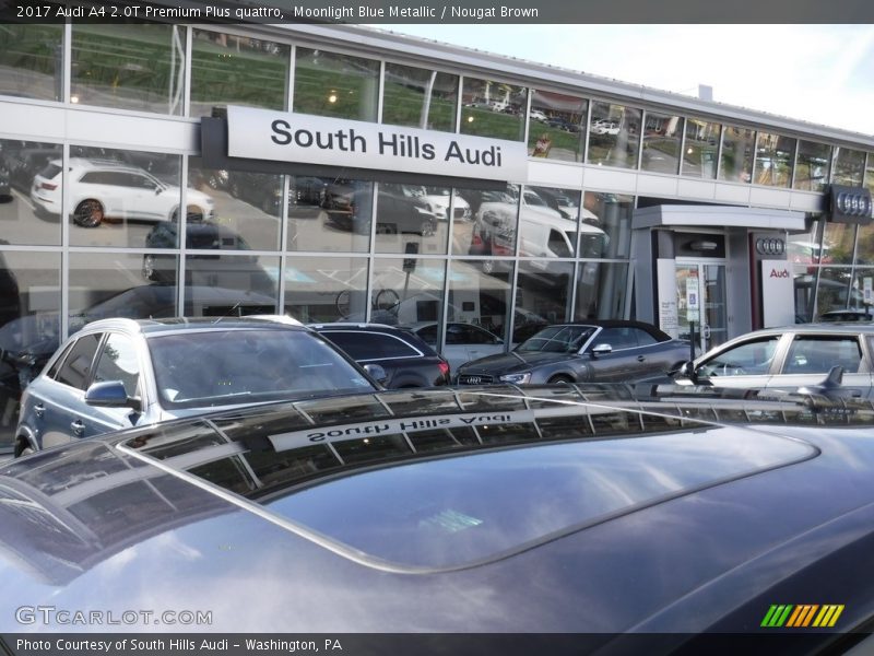 Moonlight Blue Metallic / Nougat Brown 2017 Audi A4 2.0T Premium Plus quattro