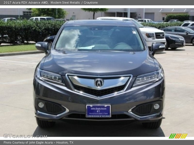 Modern Steel Metallic / Graystone 2017 Acura RDX Advance AWD