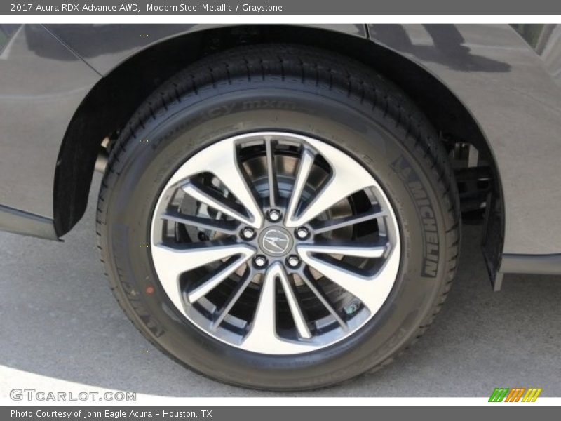 Modern Steel Metallic / Graystone 2017 Acura RDX Advance AWD