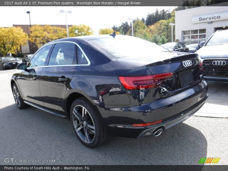 Moonlight Blue Metallic / Nougat Brown 2017 Audi A4 2.0T Premium Plus quattro