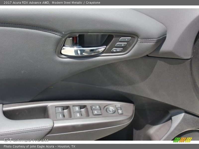 Modern Steel Metallic / Graystone 2017 Acura RDX Advance AWD