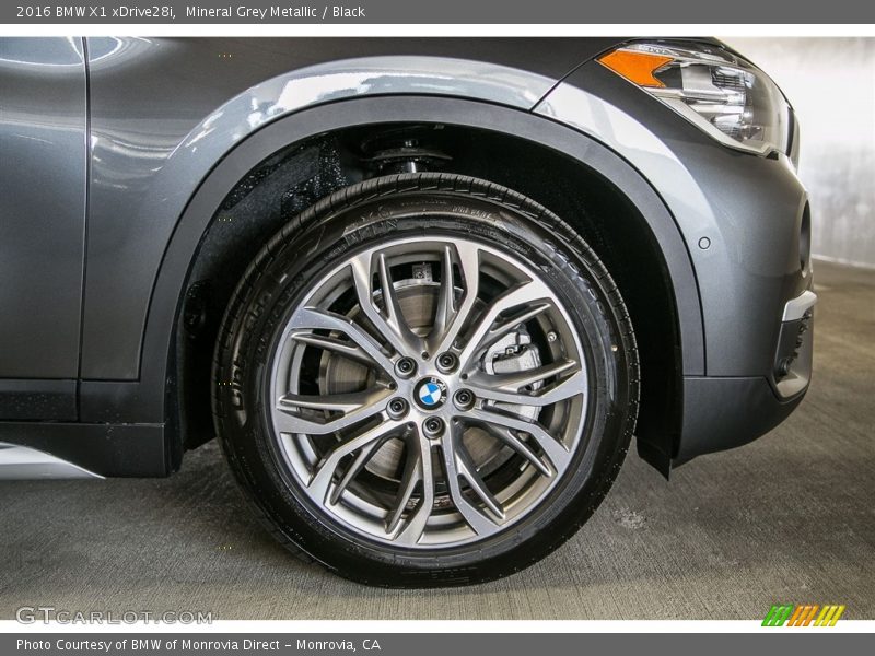 Mineral Grey Metallic / Black 2016 BMW X1 xDrive28i