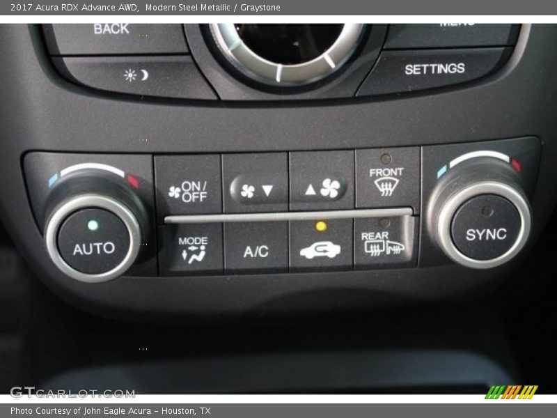 Controls of 2017 RDX Advance AWD