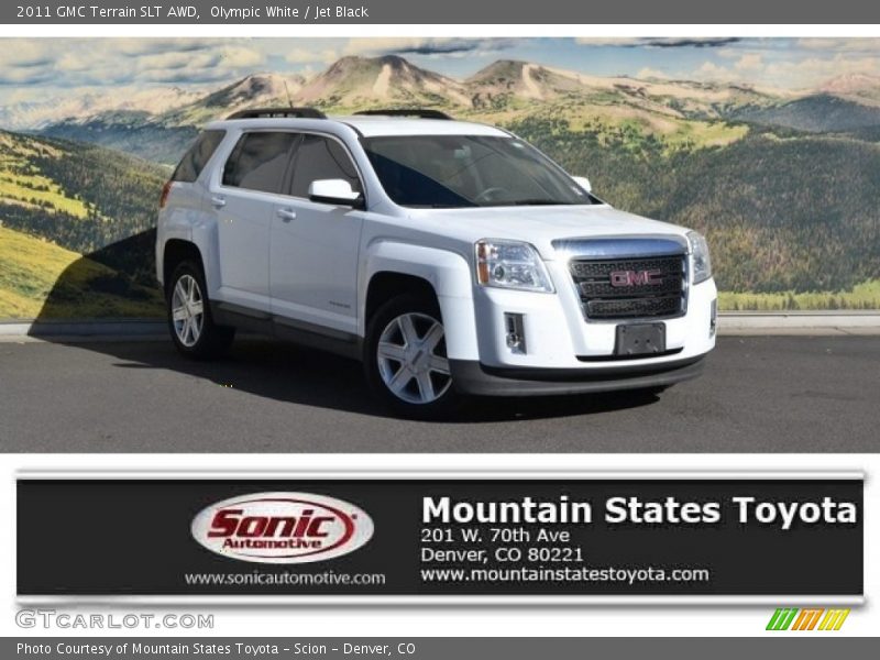Olympic White / Jet Black 2011 GMC Terrain SLT AWD