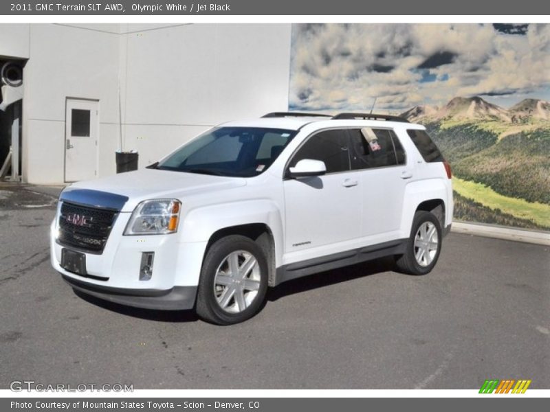 Olympic White / Jet Black 2011 GMC Terrain SLT AWD
