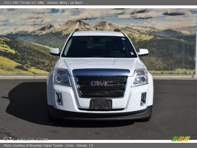 Olympic White / Jet Black 2011 GMC Terrain SLT AWD