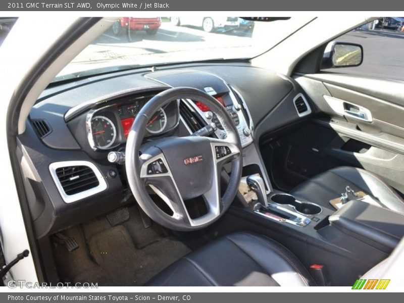 Olympic White / Jet Black 2011 GMC Terrain SLT AWD