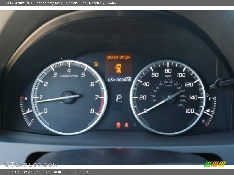 Modern Steel Metallic / Ebony 2017 Acura RDX Technology AWD