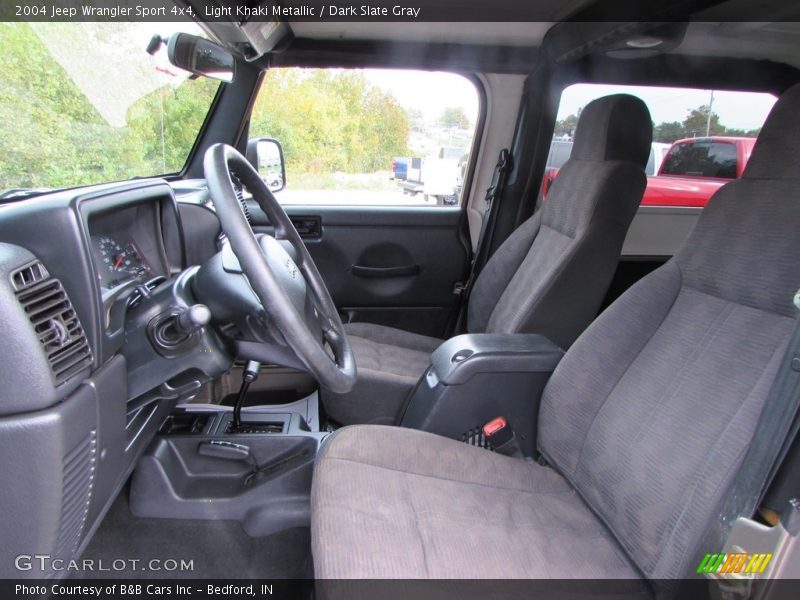 Light Khaki Metallic / Dark Slate Gray 2004 Jeep Wrangler Sport 4x4