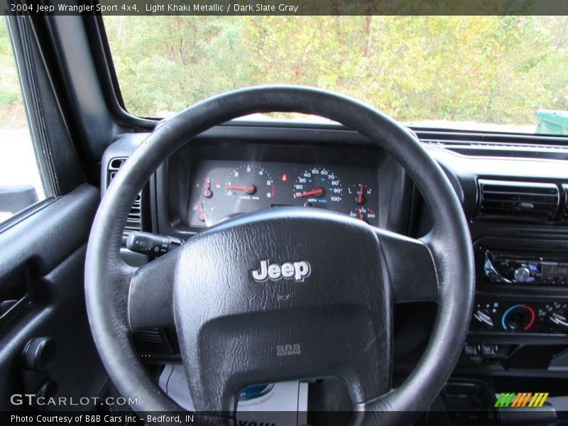 Light Khaki Metallic / Dark Slate Gray 2004 Jeep Wrangler Sport 4x4