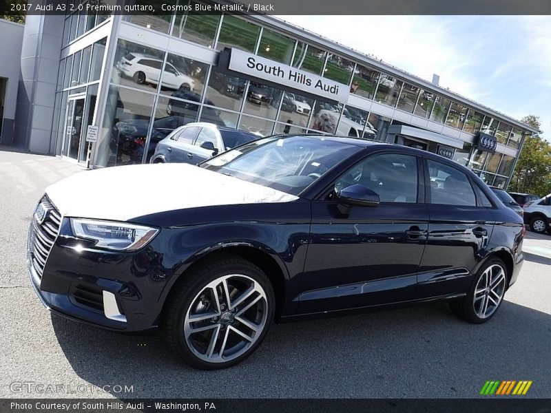 Cosmos Blue Metallic / Black 2017 Audi A3 2.0 Premium quttaro