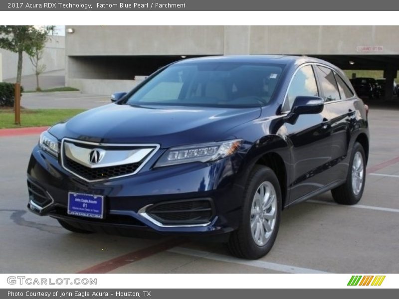 Fathom Blue Pearl / Parchment 2017 Acura RDX Technology