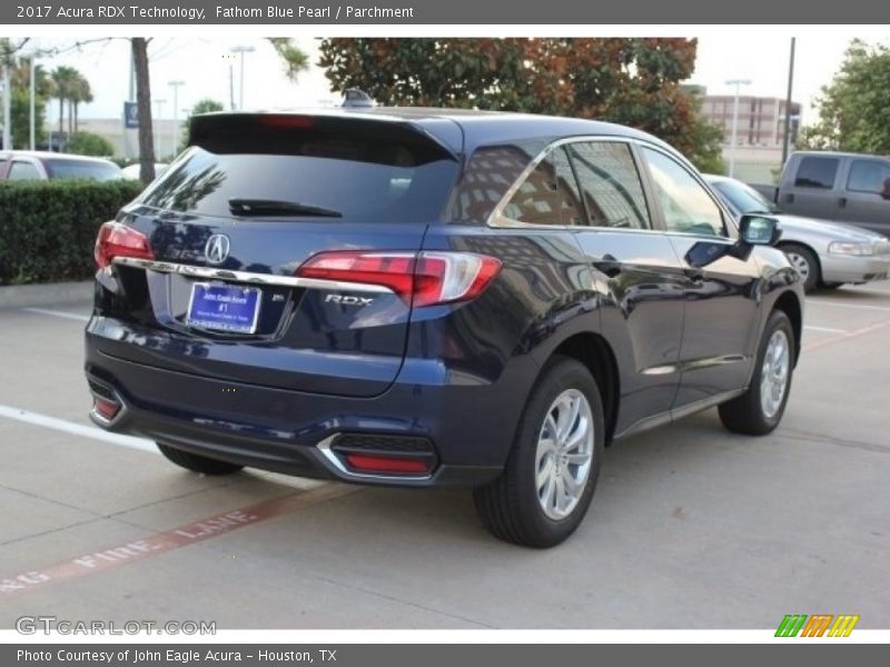 Fathom Blue Pearl / Parchment 2017 Acura RDX Technology
