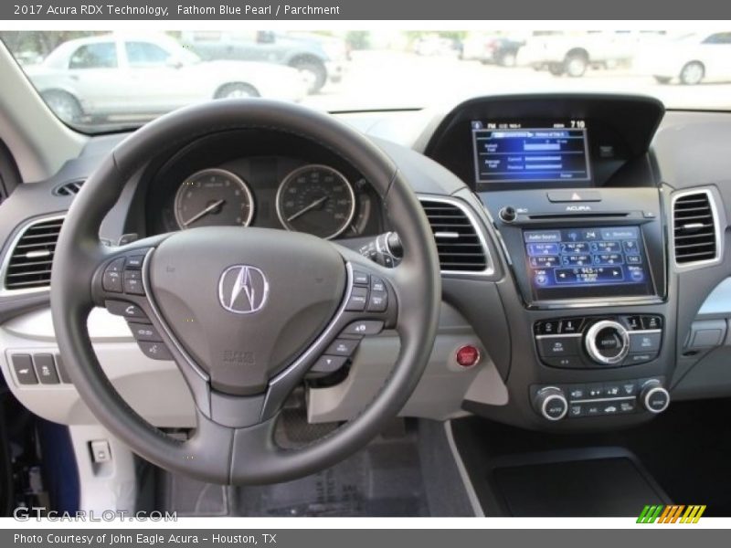 Fathom Blue Pearl / Parchment 2017 Acura RDX Technology