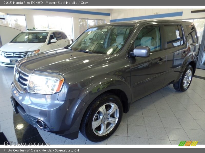 Modern Steel Metallic / Gray 2015 Honda Pilot EX 4WD