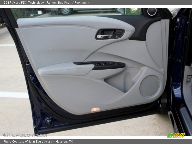 Fathom Blue Pearl / Parchment 2017 Acura RDX Technology