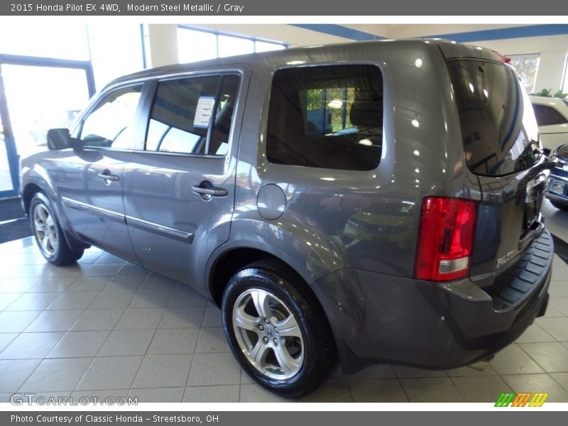 Modern Steel Metallic / Gray 2015 Honda Pilot EX 4WD