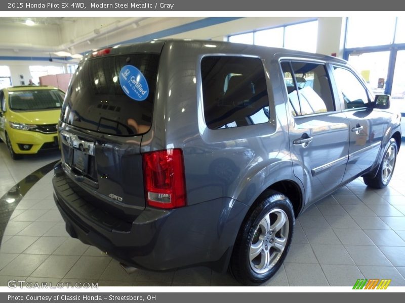 Modern Steel Metallic / Gray 2015 Honda Pilot EX 4WD