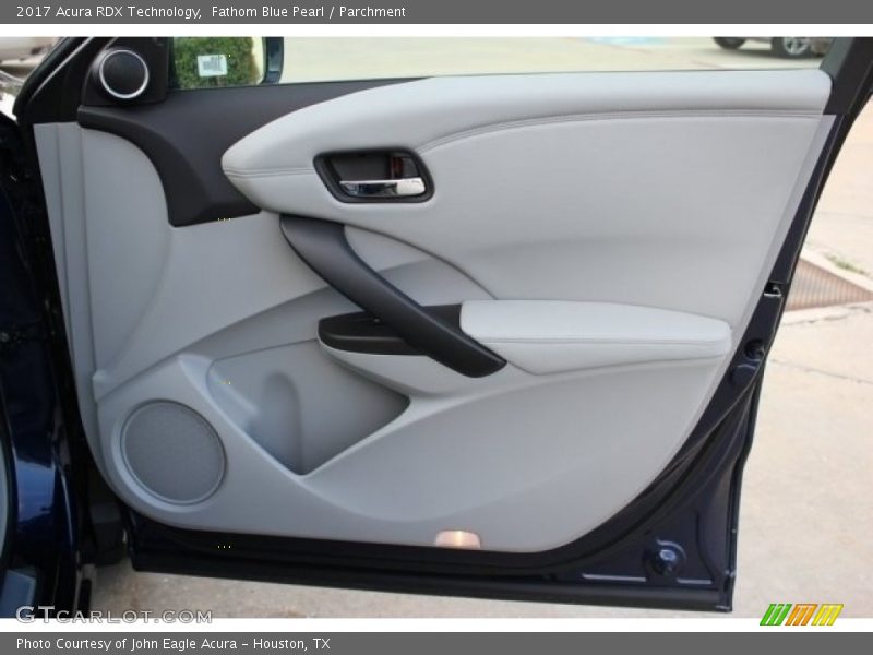Fathom Blue Pearl / Parchment 2017 Acura RDX Technology