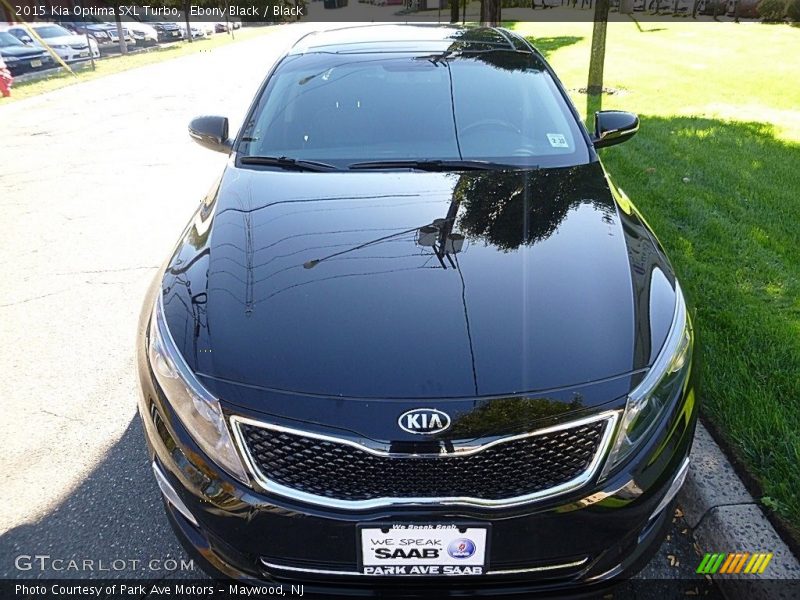 Ebony Black / Black 2015 Kia Optima SXL Turbo